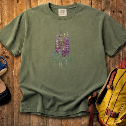 Painted Lupine Cotton T-Shirt