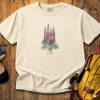 Painted Lupine Cotton T-Shirt