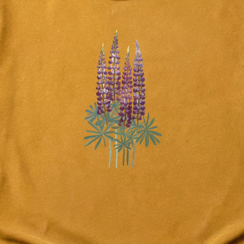 Painted Lupine Cotton T-Shirt
