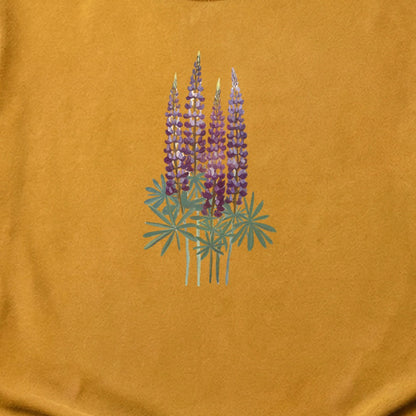 Painted Lupine Cotton T-Shirt