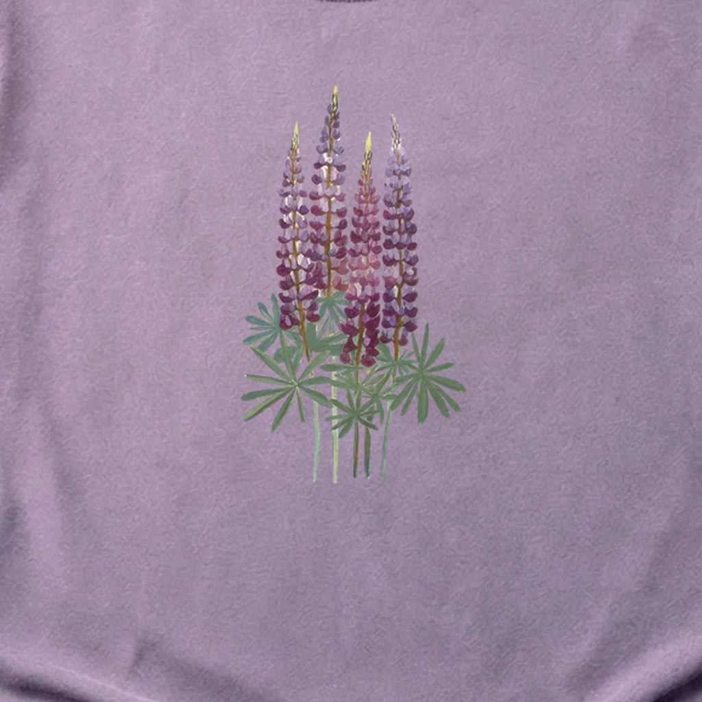 Painted Lupine Cotton T-Shirt