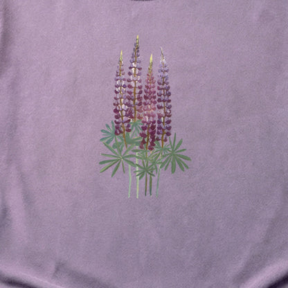 Painted Lupine Cotton T-Shirt