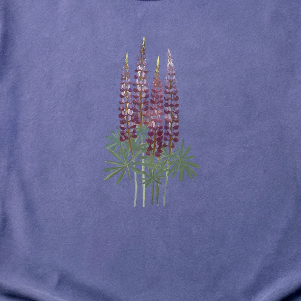 Painted Lupine Cotton T-Shirt