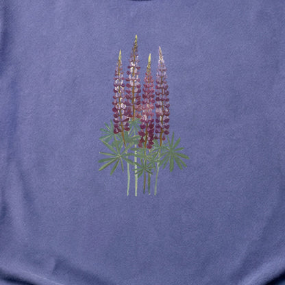 Painted Lupine Cotton T-Shirt