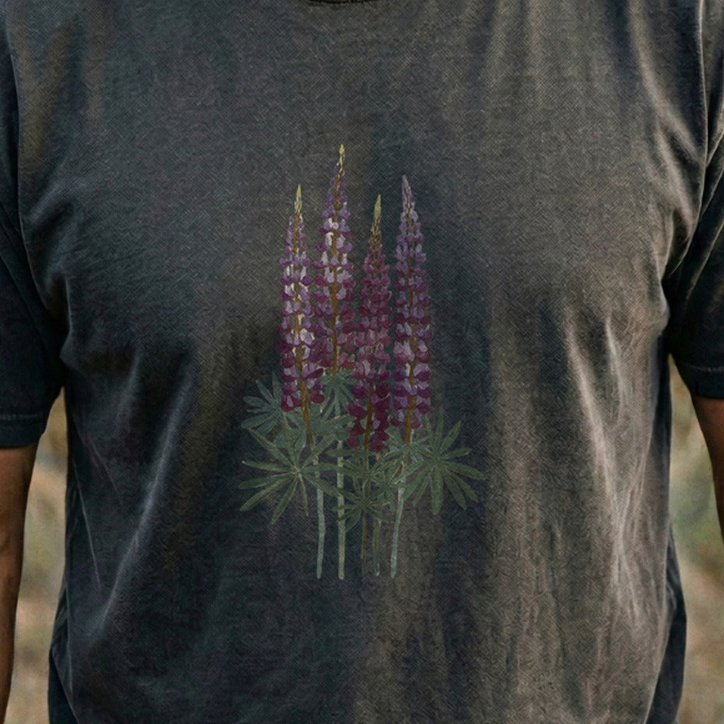 Painted Lupine Cotton T-Shirt