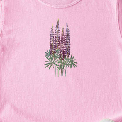 Painted Lupine Kids Cotton T-Shirt