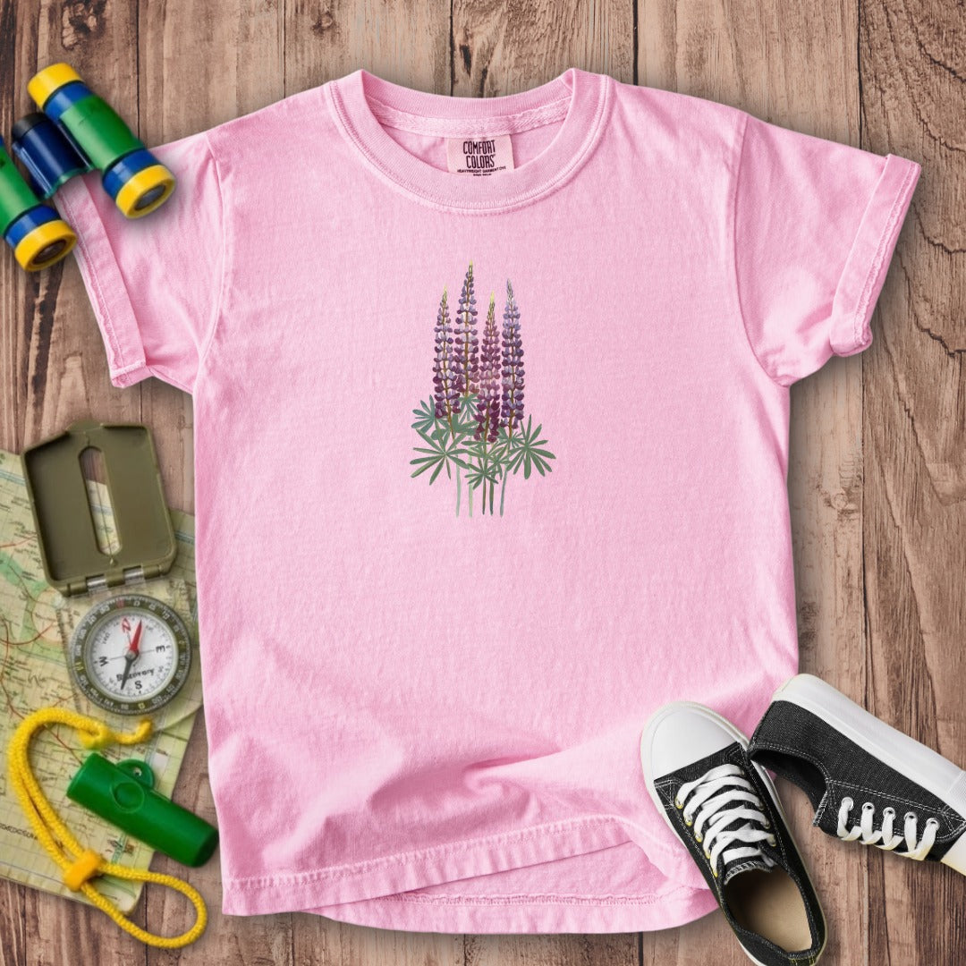 Painted Lupine Kids Cotton T-Shirt