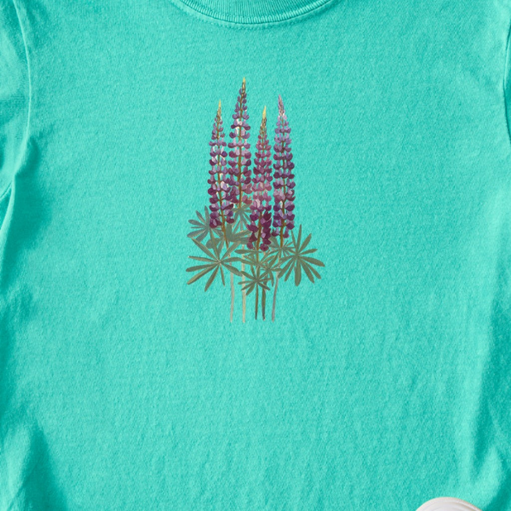 Painted Lupine Kids Cotton T-Shirt
