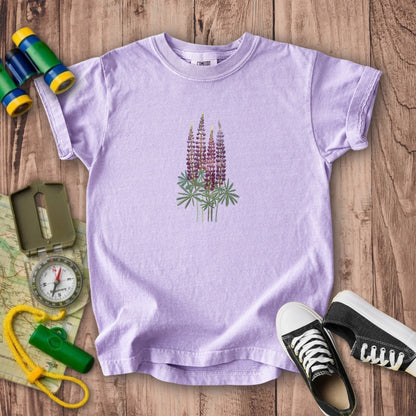 Painted Lupine Kids Cotton T-Shirt