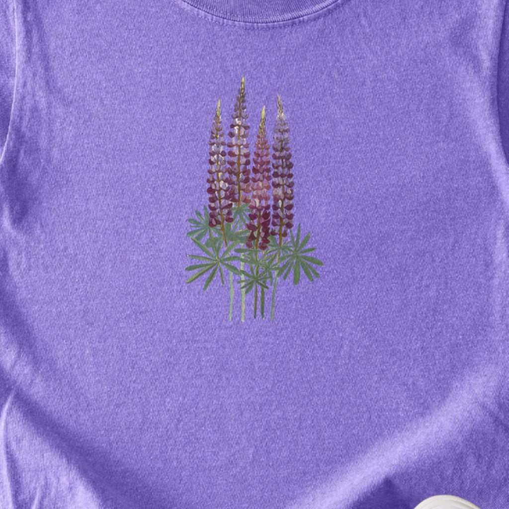 Painted Lupine Kids Cotton T-Shirt