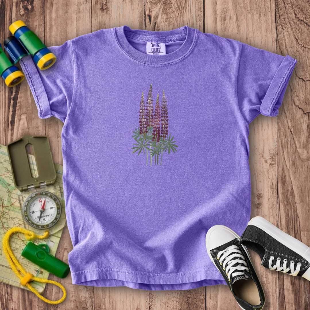 Painted Lupine Kids Cotton T-Shirt