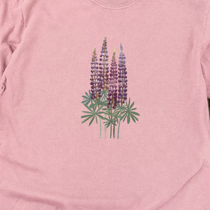 Painted Lupine Cotton Long Sleeve