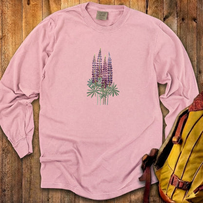 Painted Lupine Cotton Long Sleeve