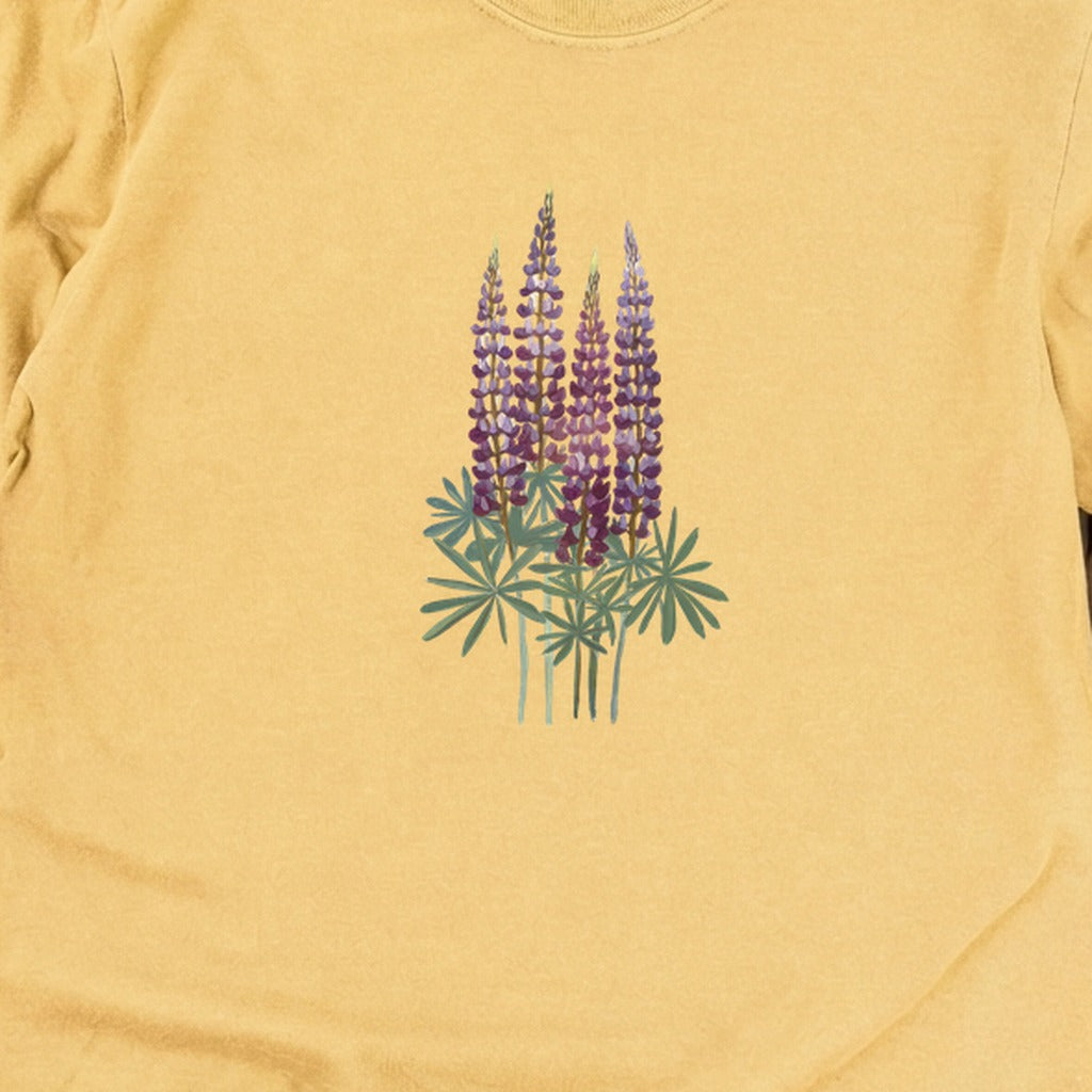 Painted Lupine Cotton Long Sleeve