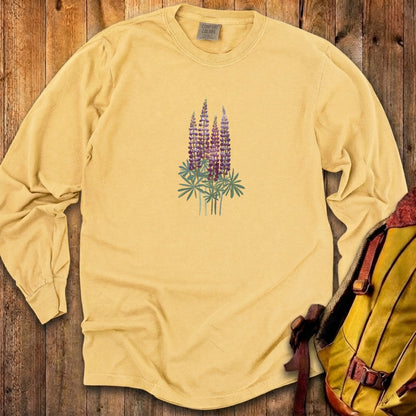 Painted Lupine Cotton Long Sleeve