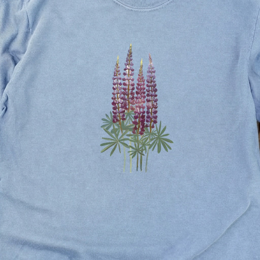 Painted Lupine Cotton Long Sleeve
