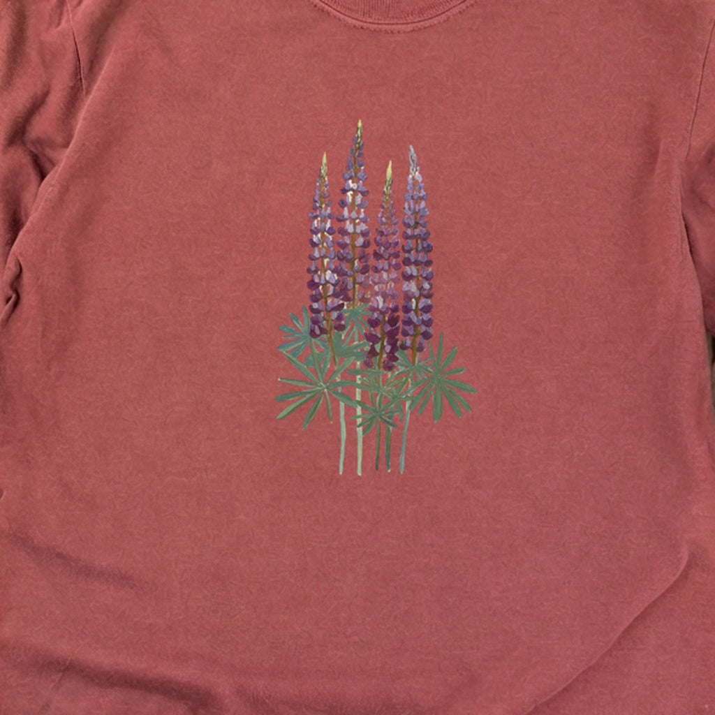 Painted Lupine Cotton Long Sleeve