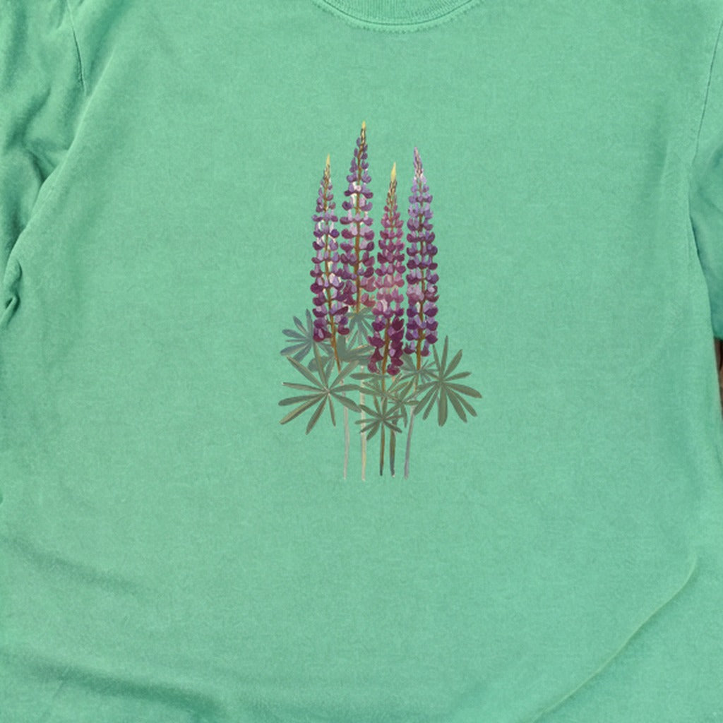 Painted Lupine Cotton Long Sleeve