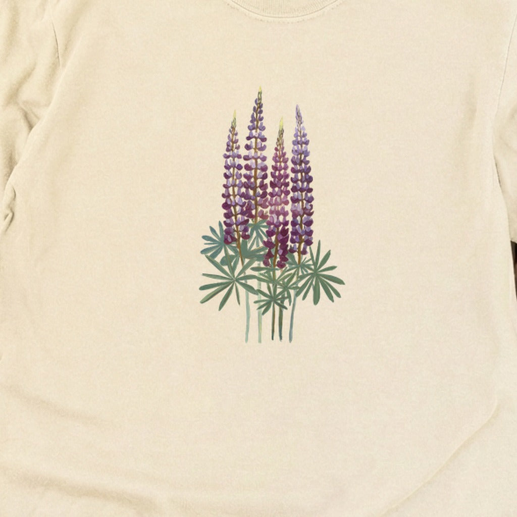 Painted Lupine Cotton Long Sleeve