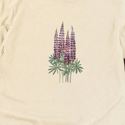 Painted Lupine Cotton Long Sleeve