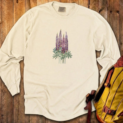 Painted Lupine Cotton Long Sleeve