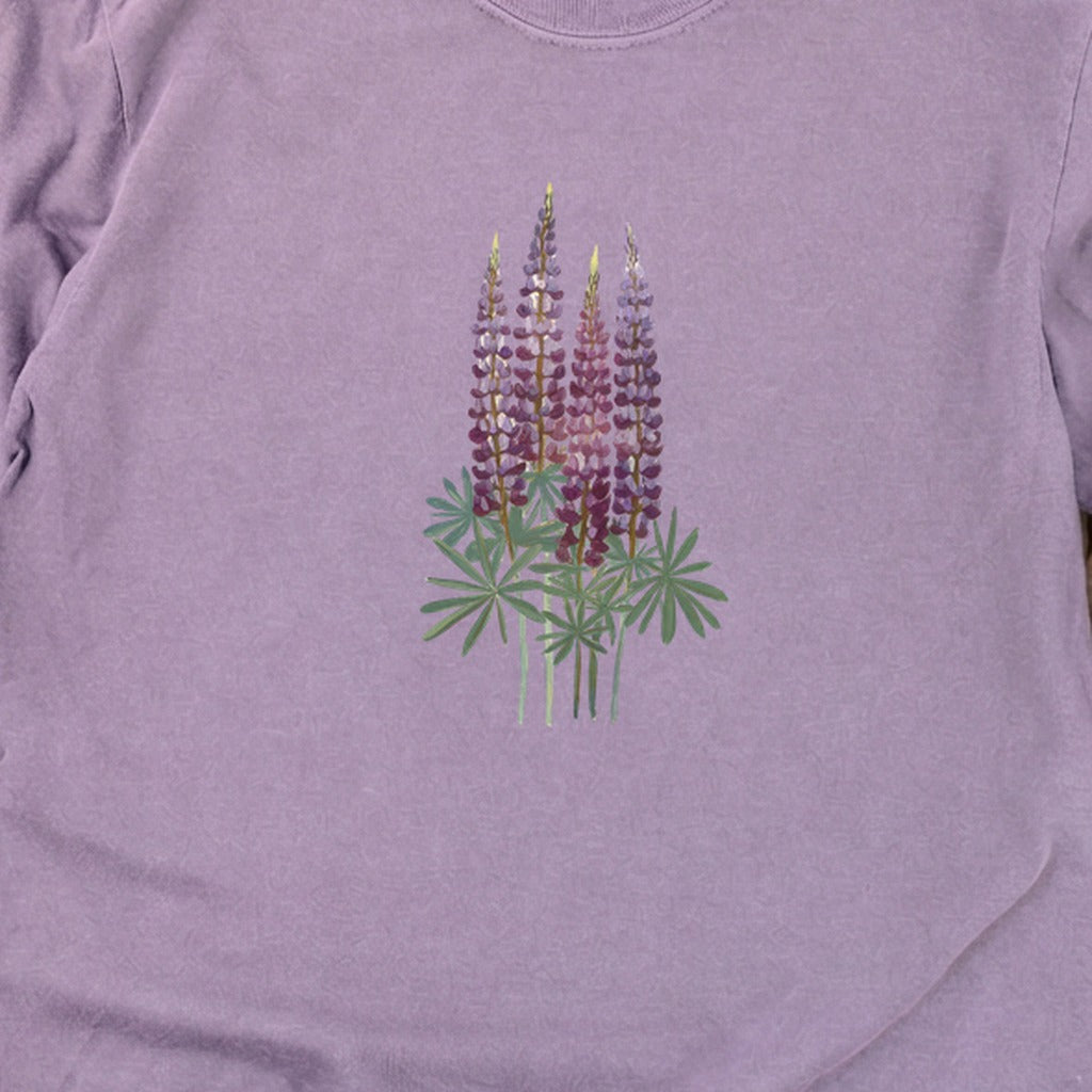 Painted Lupine Cotton Long Sleeve