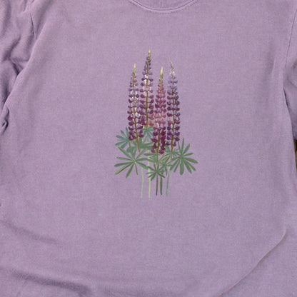 Painted Lupine Cotton Long Sleeve