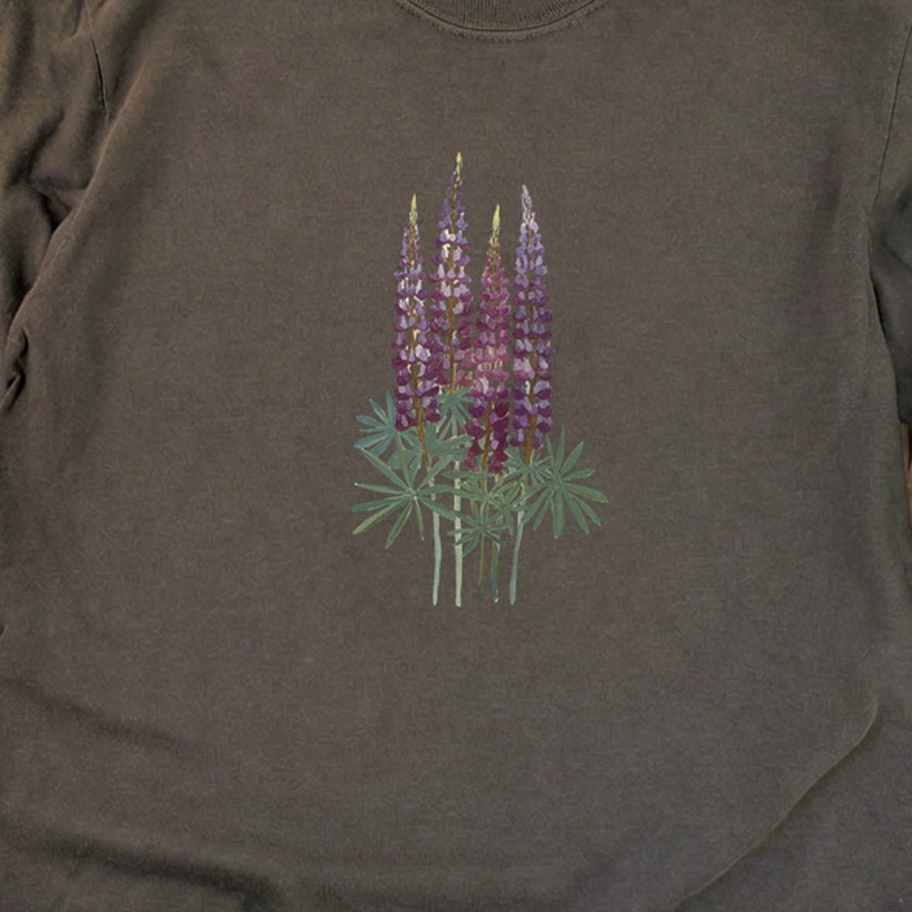 Painted Lupine Cotton Long Sleeve