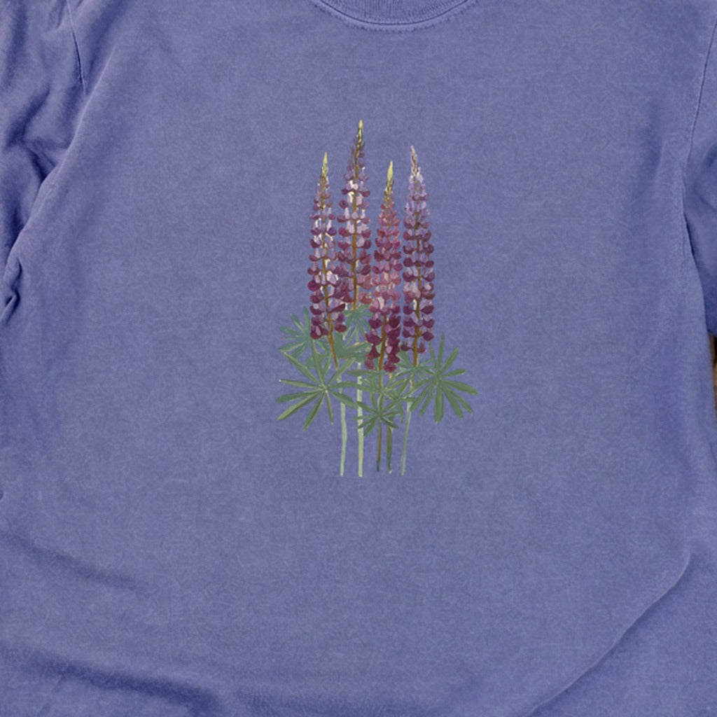 Painted Lupine Cotton Long Sleeve