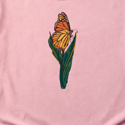 Painted Monarch Butterfly Cotton T-Shirt