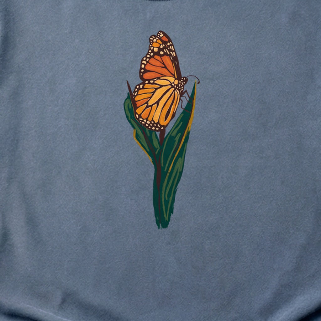 Painted Monarch Butterfly Cotton T-Shirt