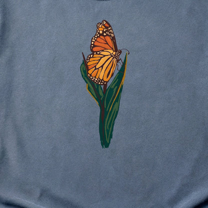 Painted Monarch Butterfly Cotton T-Shirt