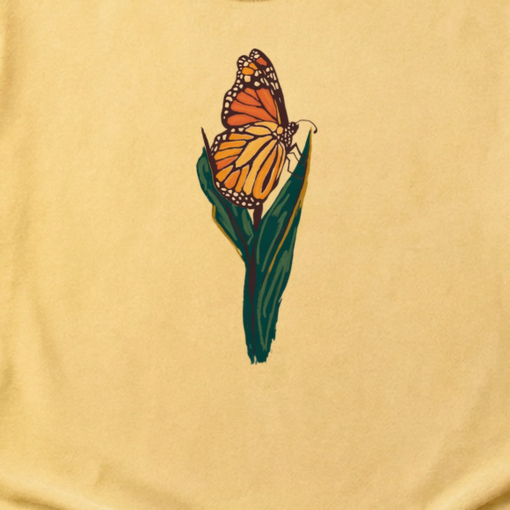 Painted Monarch Butterfly Cotton T-Shirt