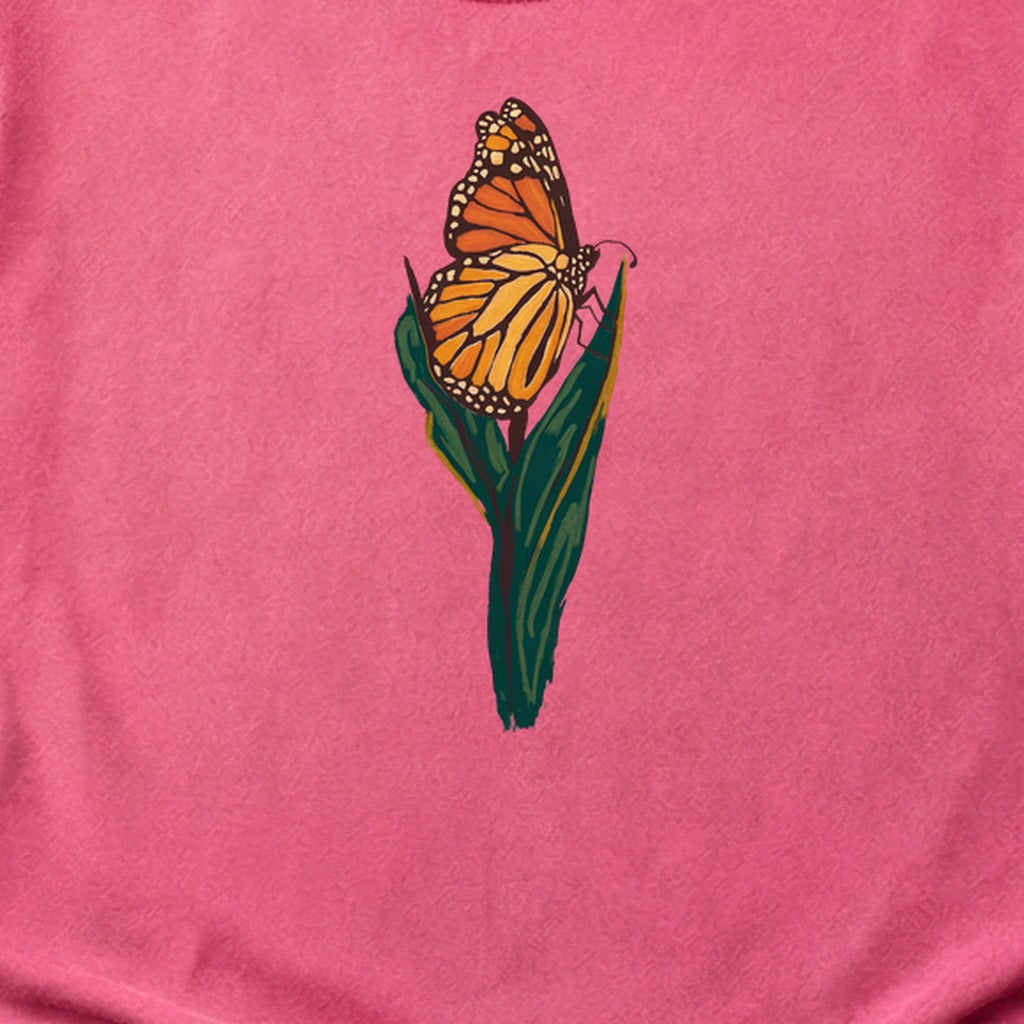Painted Monarch Butterfly Cotton T-Shirt