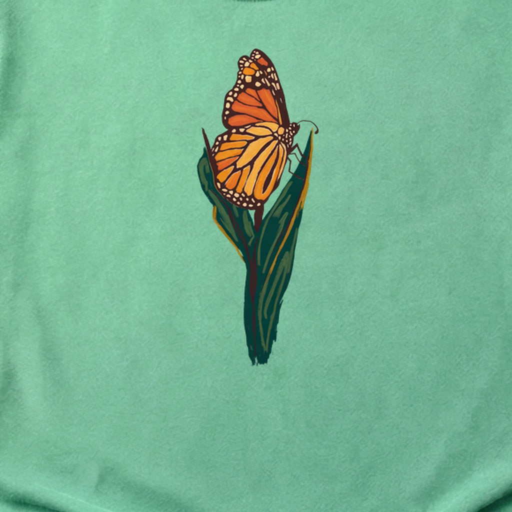 Painted Monarch Butterfly Cotton T-Shirt