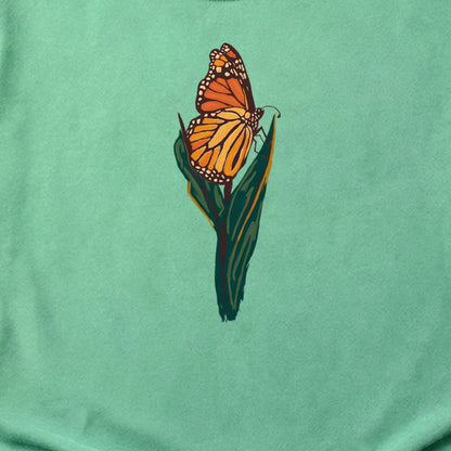 Painted Monarch Butterfly Cotton T-Shirt
