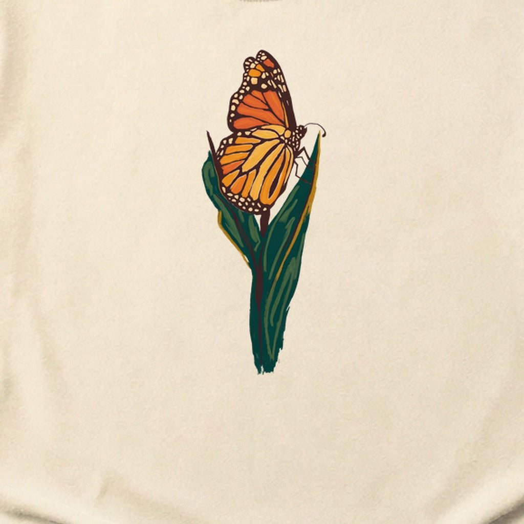 Painted Monarch Butterfly Cotton T-Shirt