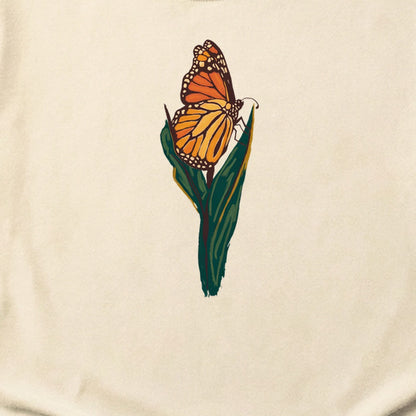 Painted Monarch Butterfly Cotton T-Shirt