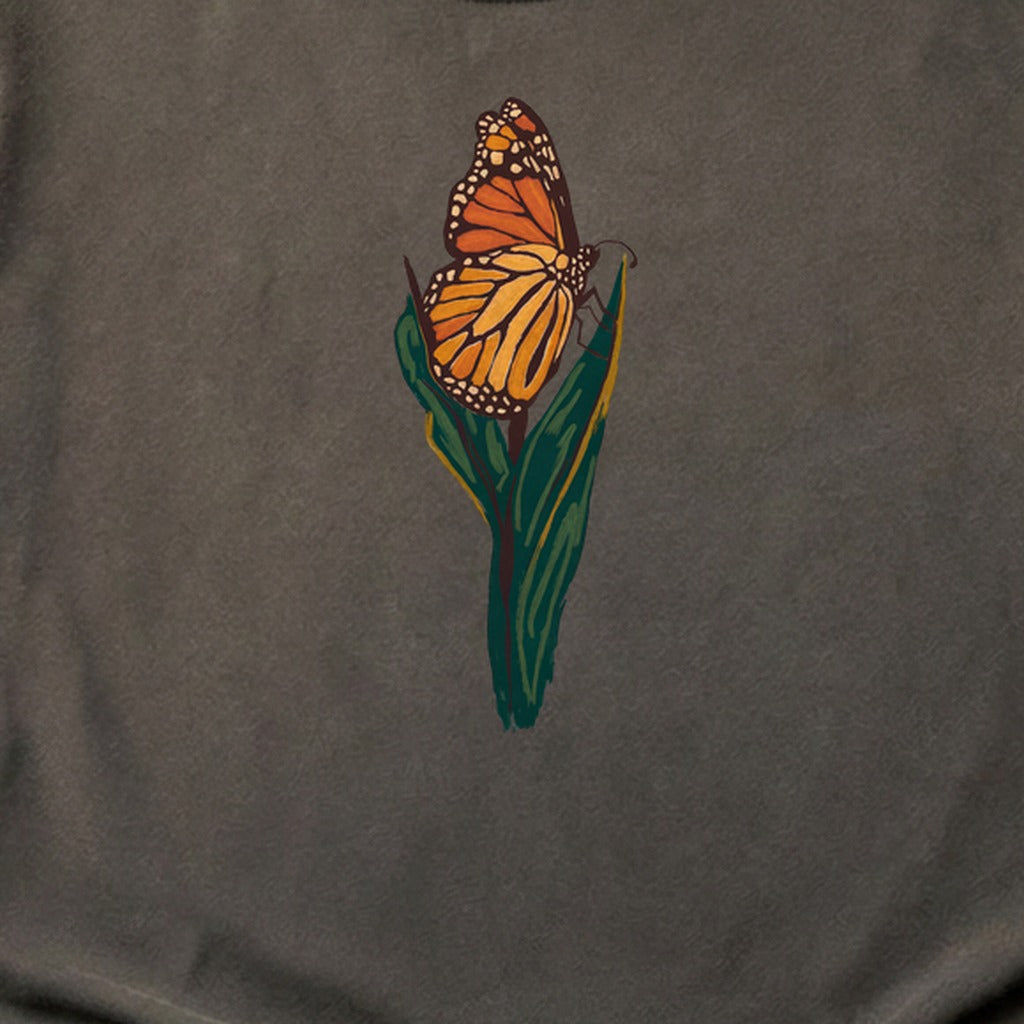 Painted Monarch Butterfly Cotton T-Shirt