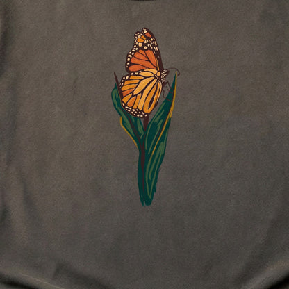 Painted Monarch Butterfly Cotton T-Shirt
