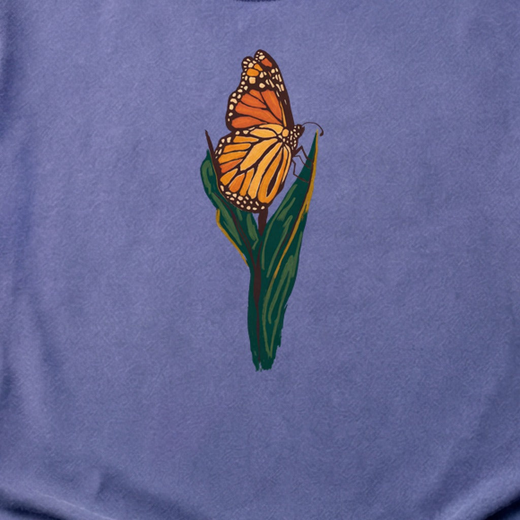 Painted Monarch Butterfly Cotton T-Shirt