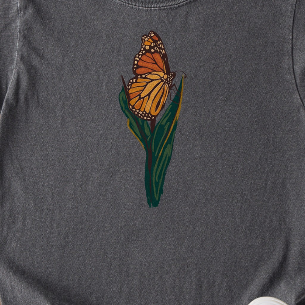 Painted Monarch Butterfly Kids Cotton T-Shirt
