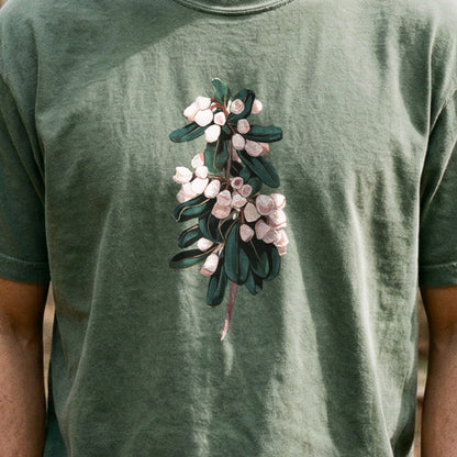 Painted Mountain Laurel Cotton T-Shirt