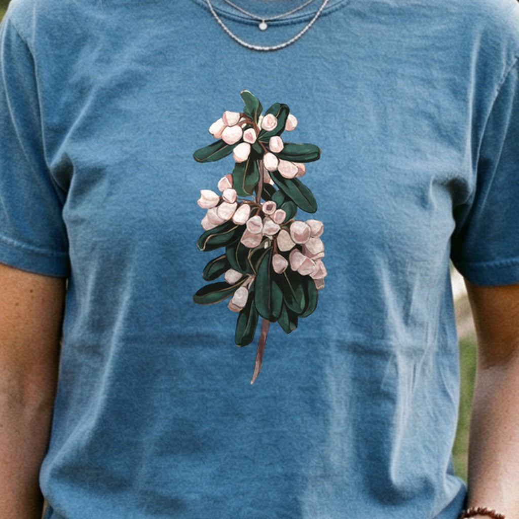 Painted Mountain Laurel Cotton T-Shirt