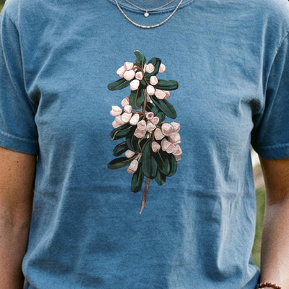 Painted Mountain Laurel Cotton T-Shirt