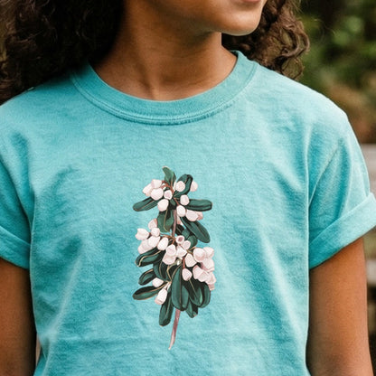 Painted Mountain Laurel Kids Cotton T-Shirt