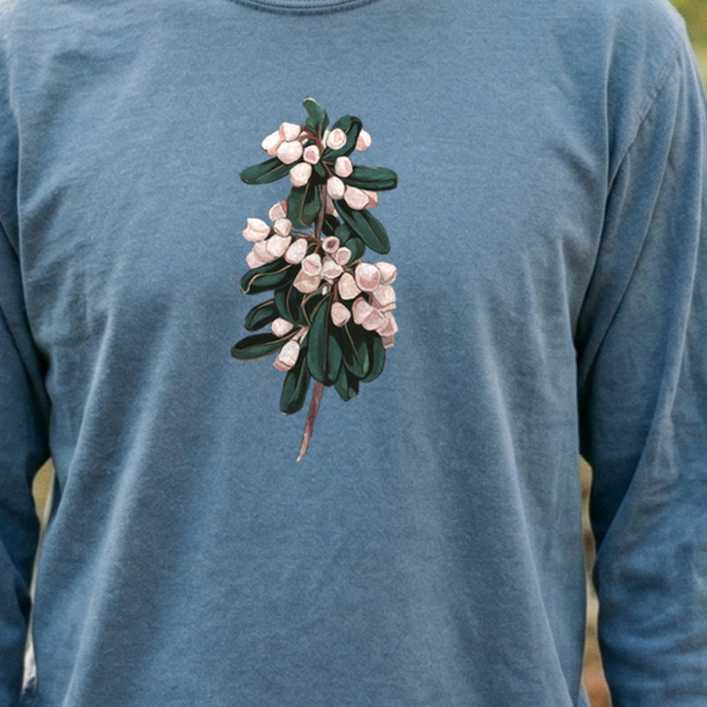 Painted Mountain Laurel Cotton Long Sleeve