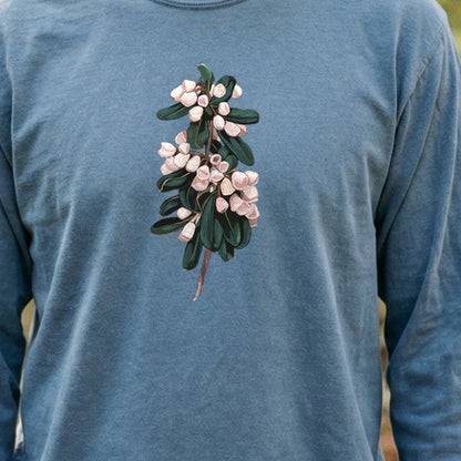 Painted Mountain Laurel Cotton Long Sleeve