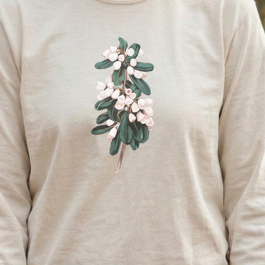 Painted Mountain Laurel Cotton Long Sleeve