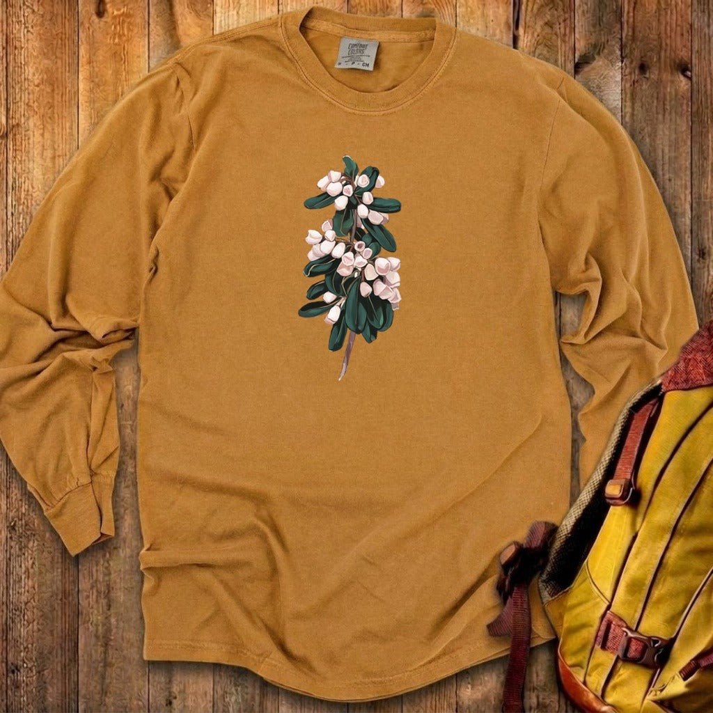 Painted Mountain Laurel Cotton Long Sleeve